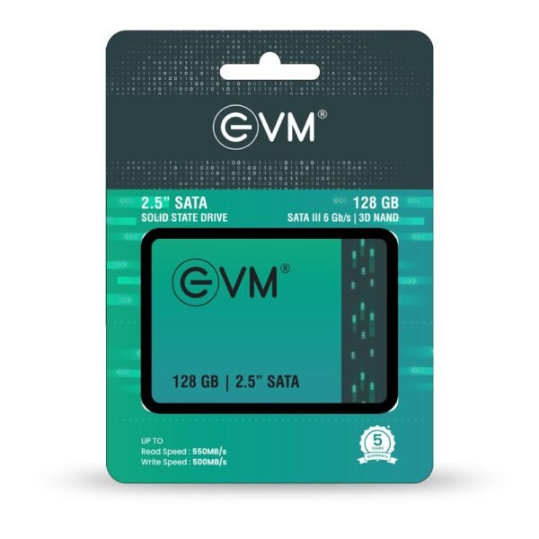 EVM 128GB 2.5-Inch SATA Internal SSD - 550MB/s Read & 500MB/s Write - 5-Year Warranty (EVM25/128GB) - Image 5