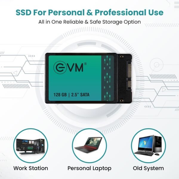 EVM 128GB 2.5-Inch SATA Internal SSD - 550MB/s Read & 500MB/s Write - 5-Year Warranty (EVM25/128GB) - Image 4