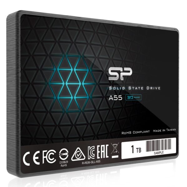 SP SILICON POWER Ace A55 256Gb Sata Ssd, Up to 500Mb/S, 3D Nand with SLC Cache, 2.5 Inch Sata Iii 6Gb/S Internal Solid State Drive for Desktop Laptop Pc Computer