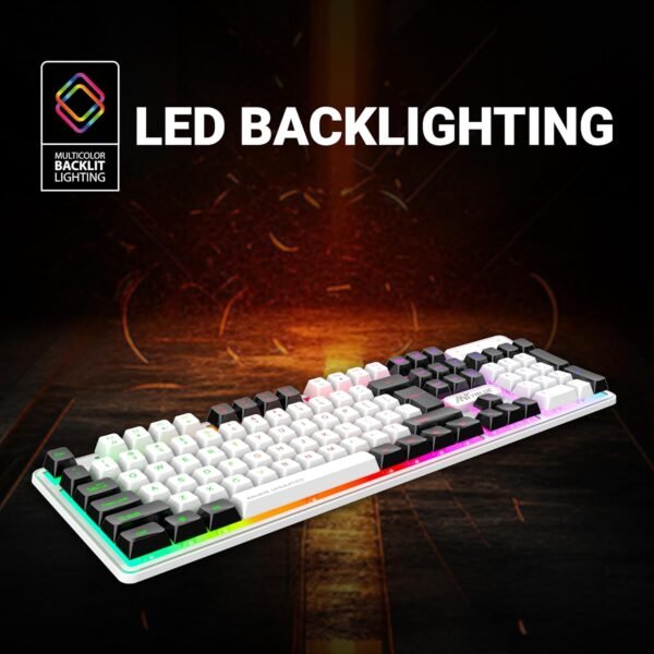 Ant Esports MK 1700 Wired Membrane Gaming Keyboard –with Backlit RGB LED, USB-A Connection, Quiet Keystrokes, 12 Multimedia Function Keys - for Computer, PC, Desktop, Gamer– 1 Year Warranty–Mercury - Image 5