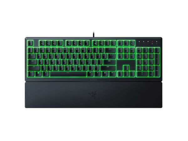 Razer Ornata V3 X Gaming Keyboard: Low-Profile Keys - Silent Membrane Switches - UV-Coated Keycaps - Spill Resistant - Chroma RGB Lighting - Ergonomic Wrist Rest - Classic Black - RZ03-04470100-R3M1