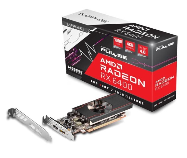 Sapphire Pulse AMD Radeon RX 6400 Graphic Card pci_e_x16 with 4 GB GDDR6, AMD RDNA 2 - Image 7