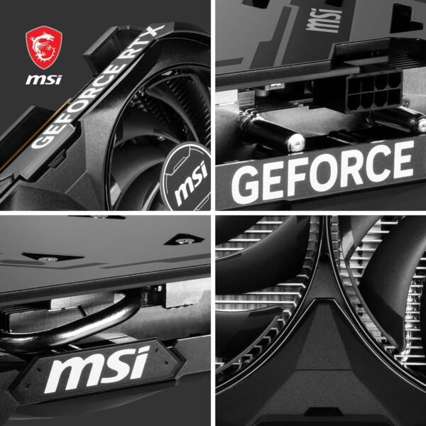 MSI Geforce RTX 4060 Ventus 2X Black 8G Oc 8Gb Gddr6 128-Bit Gaming Graphic Card, pci_e - Image 6