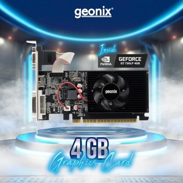 GEONIX GEFORCE GT 730LP 4GB DDR3 Graphic Card | 64bit Dual Slot | Multiple Outputs- VGA, HDMI, DVI | Support PCI-e2 Profile - Image 4