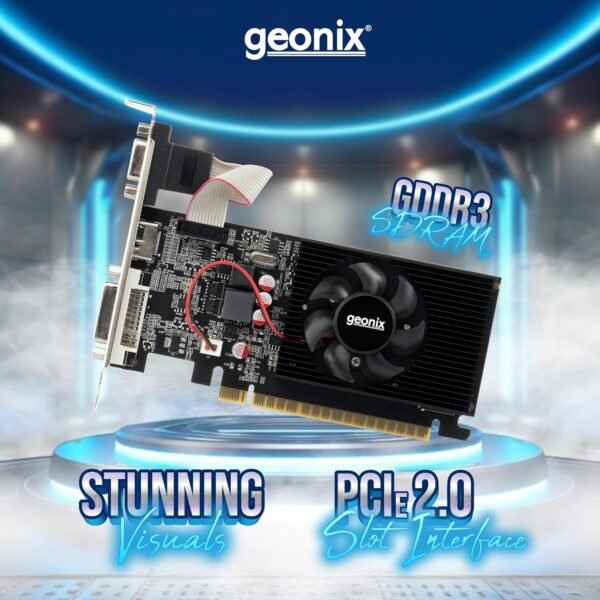 GEONIX GEFORCE GT 730LP 4GB DDR3 Graphic Card | 64bit Dual Slot | Multiple Outputs- VGA, HDMI, DVI | Support PCI-e2 Profile - Image 5