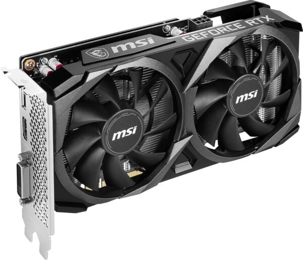 MSI GeForce RTX 3050 Ventus 2X XS 8G OC Gaming Graphics Card - 8GB GDDR6, 1807 MHz, PCI Express Gen 4 x 8, 128-bit, 1x DP v 1.4a, HDMI 2.1 (Supports 4K) - Image 3