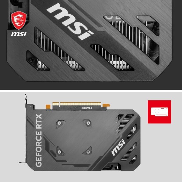 MSI Geforce RTX 4060 Ventus 2X Black 8G Oc 8Gb Gddr6 128-Bit Gaming Graphic Card, pci_e - Image 5