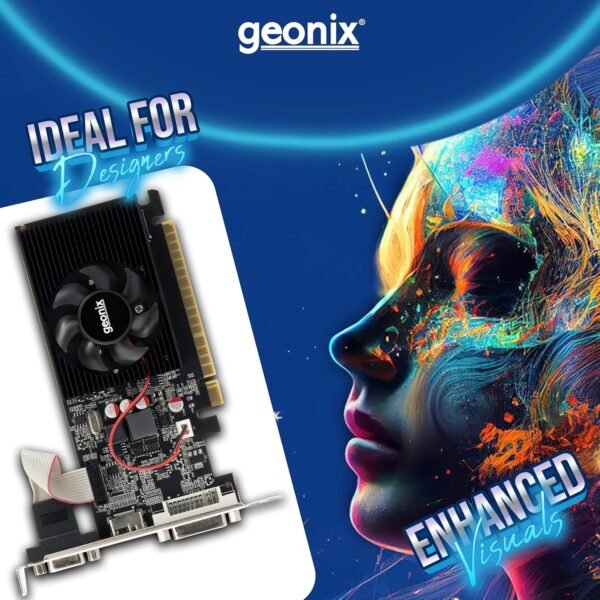 GEONIX GEFORCE GT 730LP 4GB DDR3 Graphic Card | 64bit Dual Slot | Multiple Outputs- VGA, HDMI, DVI | Support PCI-e2 Profile - Image 8