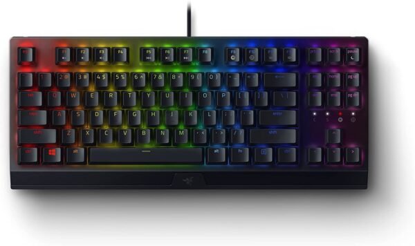 Razer Blackwidow V3 Tenkeyless - Mechanical Gaming Keyboard (Yellow Switch)- Black - Rz03-03491800-R3M1 - Black