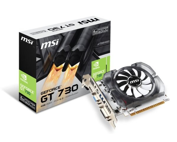 MSI N730-4Gd3V2 Ddr3_Sdram Graphics Card - 4Gb Ddr3, Pci Express Gen 2, 128-Bit, Dvi, D-Sub, Hdmi 1.4A, Pci_E - Image 2