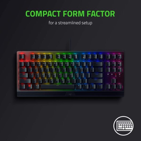 Razer Blackwidow V3 Tenkeyless - Mechanical Gaming Keyboard (Yellow Switch)- Black - Rz03-03491800-R3M1 - Black - Image 5