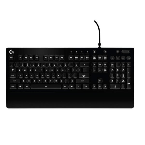 Logitech G213 Prodigy USB Gaming Keyboard, LIGHTSYNC RGB Backlit Keys, Spill-Resistant, Customizable Keys, Dedicated Multi-Media Keys - Black - Image 9