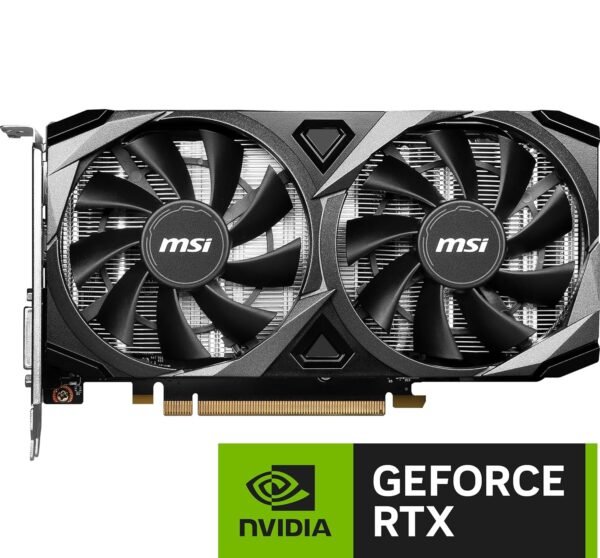 MSI Gaming GeForce RTX 3050 8GB GDRR6 128-Bit HDMI/DP PCIe 4 Torx Twin Fans Ampere OC Graphics Card (RTX 3050 Ventus 2X XS 8G OC) - Image 2